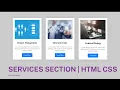 How to make Our Services HTML and CSS only - Beginners Tutorial