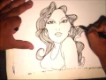 How to Draw a chola girl chicano drawing -