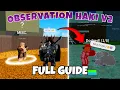 OBSERVATION HAKI V2 Complete Guide Instinct V2 Blox Fruits Roblox