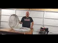 taking apart a wind machine fan to clean it