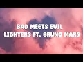 Download Lagu Bad Meets Evil - LIGHTERS ft. Bruno Mars (Lyrics)