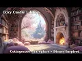 Download Lagu Fairytale Library Fireplace Ambience | Background Music for Reading \u0026 Relaxation
