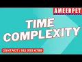 Time Complexity in DSA Data structures Training Ameerpet Technologies By Srinivas