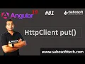 HttpClient put in Angular 19 HttpClient get in Angular Angular 19 Tutorials in Hindi