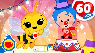 Plim Plim Y La Abejita 🐝🌈 Y Otras Canciones Infantiles Para Aprender! (60 Min) | Plim Plim