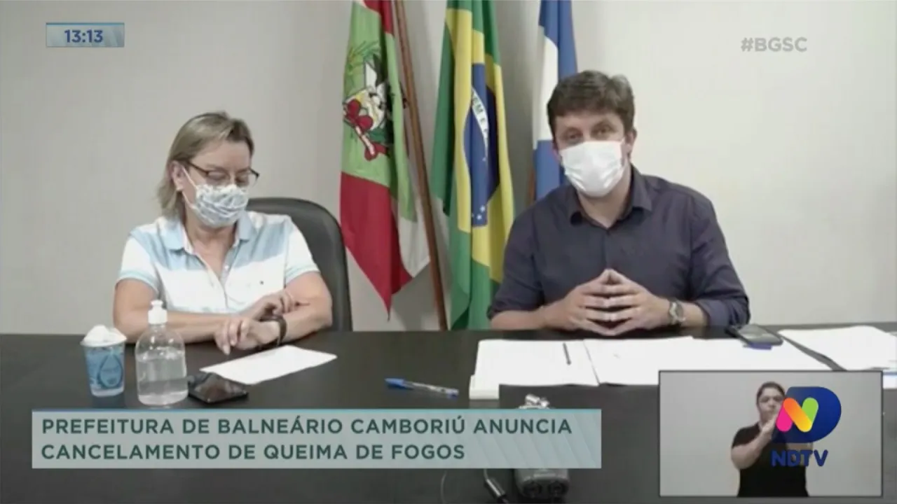 Balneário Camboriú cancela queima de fogos no fim do ano