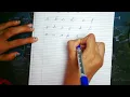 Cursive Writing for Beginners How to write Cursive letters Cursive Handwriting Practice abcd