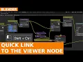 Blender Quick Tip Instantly Connect a Compositing Node to a Viewer with CTRL SHIFT Click