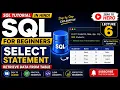 Complete SQL Tutorial for Beginners in Hindi Lecture 6 SELECT Statement Explained SQL Server