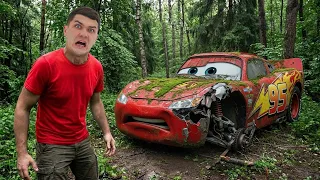 Нашли Заброшенного LIGHTNING McQUEEN в Лесу! Молния Маквин Разбился?