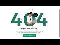 Create a 404 Page Not Found Error Page Using HTML CSS