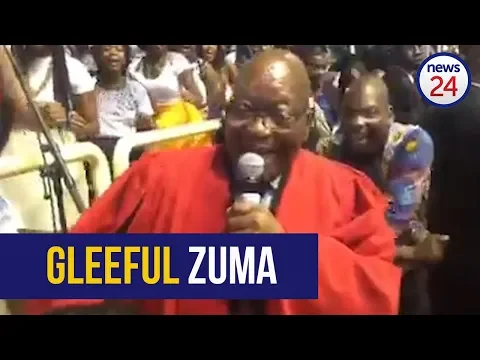 Download MP3 WATCH: Jubilant Zuma sings Umshini Wami at daughter's graduation ceremony