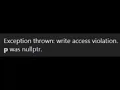Dereferencing a nullptr WARNING ACCESS VIOLATIONS