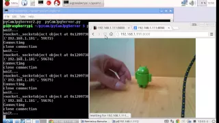 Python socket server to send camera image to client II