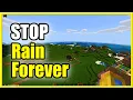 How to STOP RAIN in Minecraft FOREVER in Bedrock Edition New Method