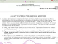 AP Stats 2019 FRQ