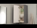 Linen mini tall cabinet - grey