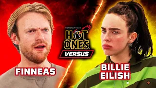 billie eilish vs finneas hot ones versus