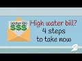 4 steps to take if you get a high water bill