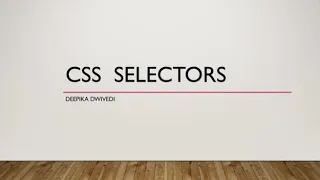 CSS Tutorial Selectors Element Class and ID