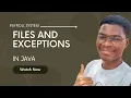 Files and Exceptions Payroll System in JAVA