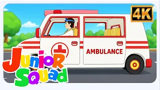 Junior Squad - Música "As Rodas da Ambulância" | Canção Infantil Sobre Veículos
