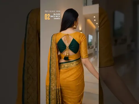 Blouse Back Neck Design: Bow Cutout | Back Neck Diaries 02