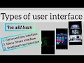 computer science lectures types of operating system interfaces user interface GUI MDI CLI