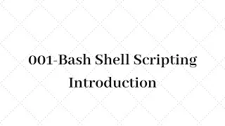 004 - Unix Shell scripting