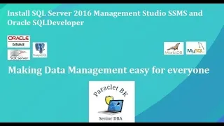 Install and Configure SQL Server Management Studio and Oracle SQL Developer