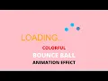 Colorful Bounce Ball Animation Effect CSS 3 Loader