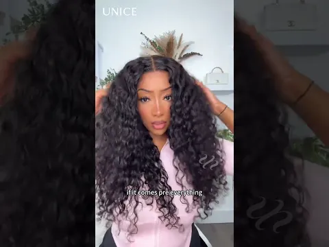 Truely Ready to Wear!! Come with Pre-Everything Done, Glueless Fluffy Wavy wig! #gluelesswig