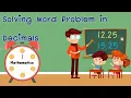 Solving Word Problem in Decimals Mathematics P 5