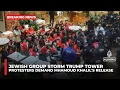 Download Lagu Protesters from Jewish group storm Trump Tower in NYC demanding release of Mahmoud Khalil