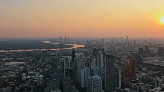 Bangkok, Thailand 🇹🇭 4K Aerial Stock Footage: Skyline, Chatuchak Market & River [Day to Night]
