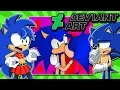 Sonic and Sonica VS DeviantArt - KISSING FEMALE SONIC FT Tails