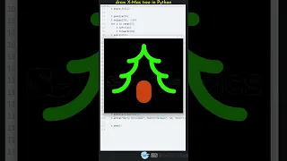 Draw X-mas tree in python Christmas tree in python