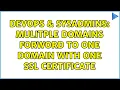 DevOps SysAdmins Mulitple domains forword to one domain with one ssl certificate 2 Solutions
