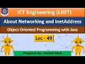Lec-49 - About Networking and InetAddress Object Orient Programming Using Java IT