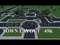 Large Plot Town Layout Bloxburg 49k