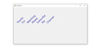 How to a Rotated text in Vb net - winform