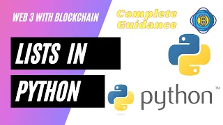 Lists in Python Python For Beginners Web3 With Blockchain