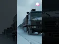 Military Trucks Conquering Snowy Roads ❄️🔥 | Epic Convoy