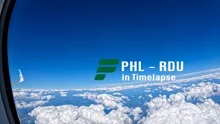 Full Flight Timelapse 4K PHL-RDU F9 4843 Airbus A321 Frontier