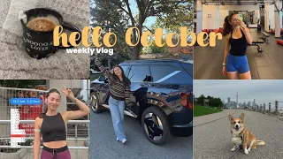 WEEKLY VLOG 🎃 Half Marathon Training, NEW Electric car, Fall Days