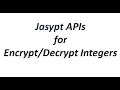 Jasypt Tutorial - Jasypt APIs for Integers