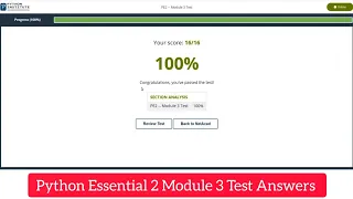 Cisco Python Essential 2 Module 3 Test Answers PE2 - Module 3 Test Answers