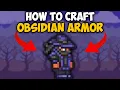 How To Craft Obsidian Armor in Terraria Obsidian Armor Terraria
