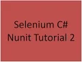 Selenium C Nunit Tutorial 2