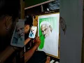 Lagu muslim face watercolor painting // 👳🏻‍♀️ #shorts #shanidhanuk1 #art #watercolour #painting
